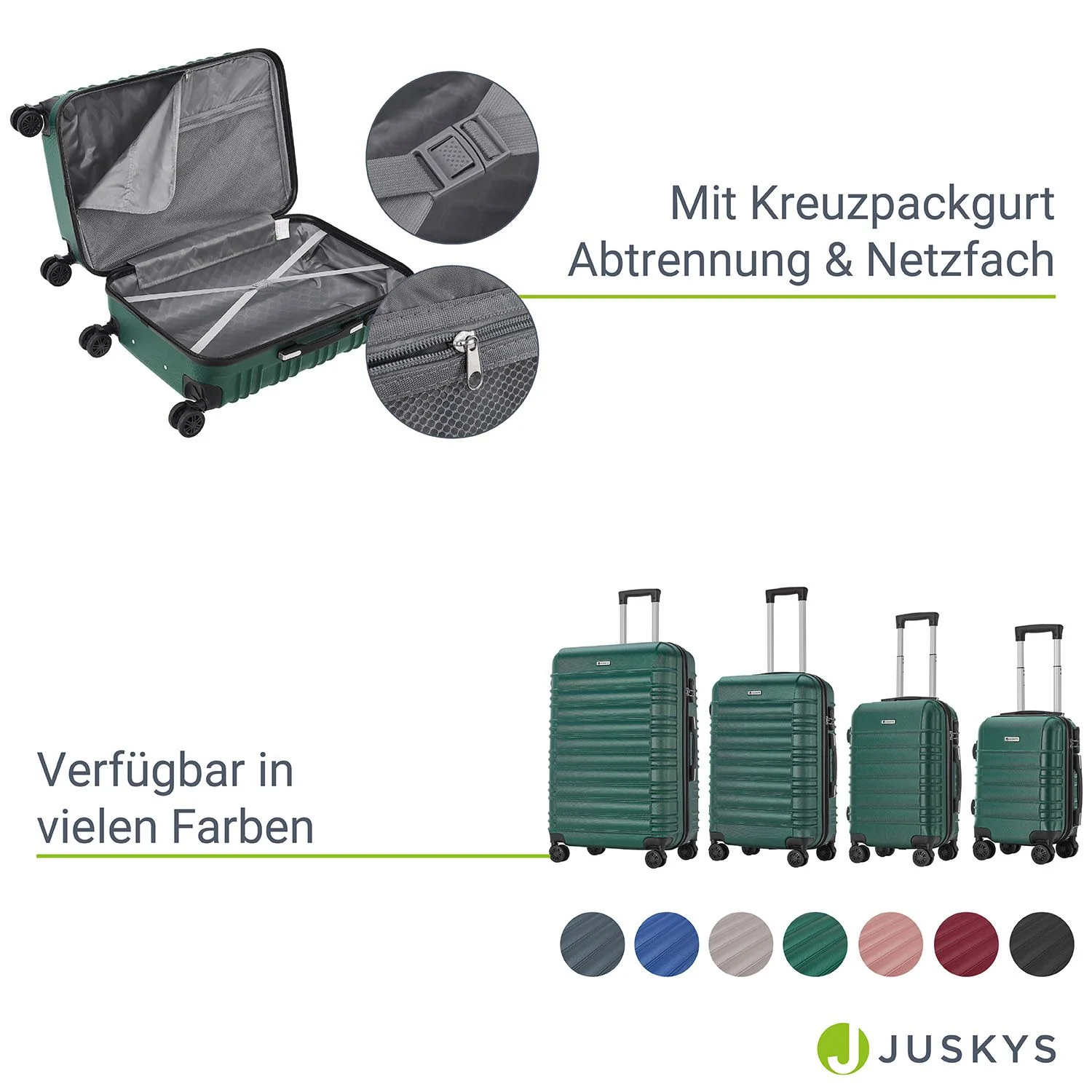 2025 Hartschalen Kofferset Rom
