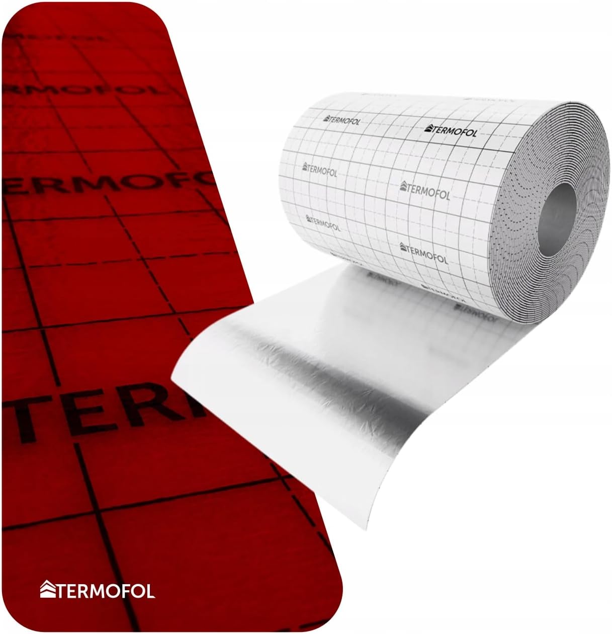 Termofol Aluminiumschaumisolierung – 3 mm Dicke, 50 m laufend, Breite 100 cm – Wärme- und Schalldämmung für Fußböden, Dächer, Garagentore und Wohnwagen