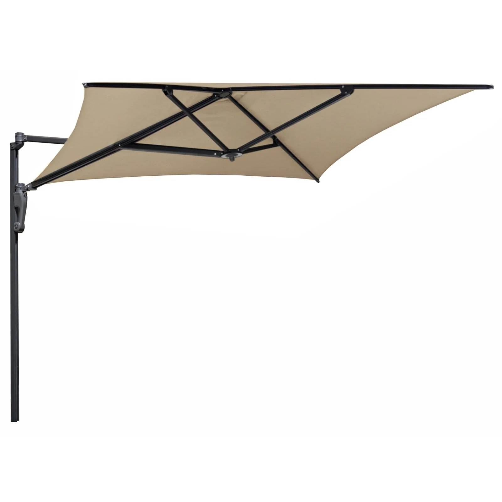 Azuma 2m Wandgemonteerde Parasol voor Tuin en Patio