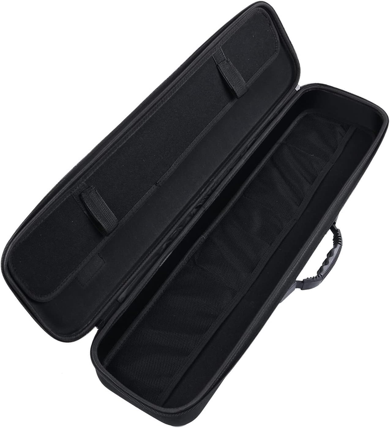 Aufbewahrungstasche für Angelgeräte Angeltasche Tragbare Mehrzweck große Stangen Tackle Träger Aufbewahrungskoffer Schwarz Hartschale Angelrutenbeutel Rutentaschen (Size : 64 X 15 X 7)
