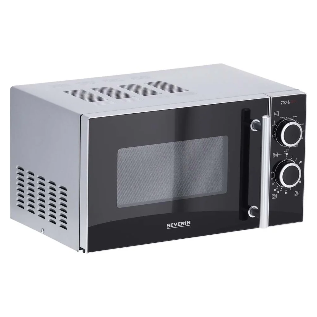 Severin magnetron met grill 700/900W MW 7771 Zwart / Zilver