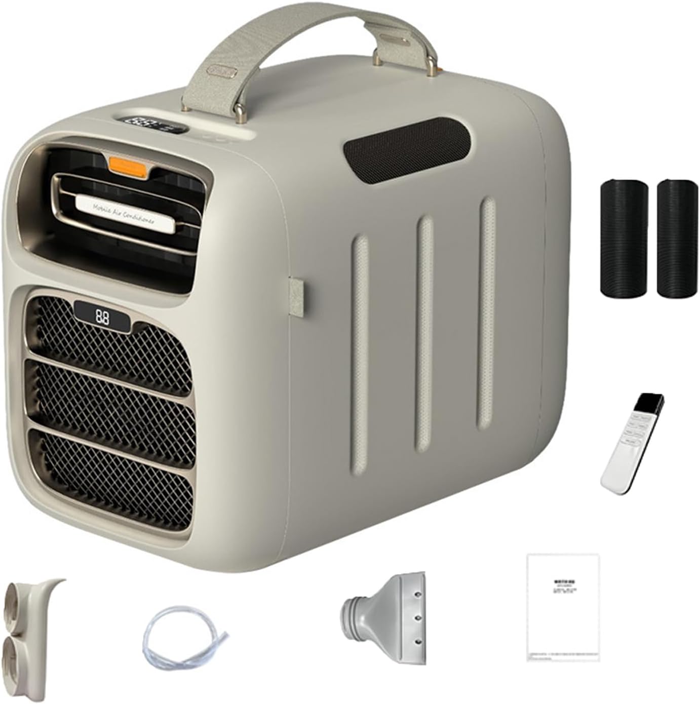 Tragbare Klimaanlage für Camping, schnelles Kühlen und Heizen, 3 Windgeschwindigkeiten, geringer Stromverbrauch, ideal für Zelt- und Camper-Einsatz