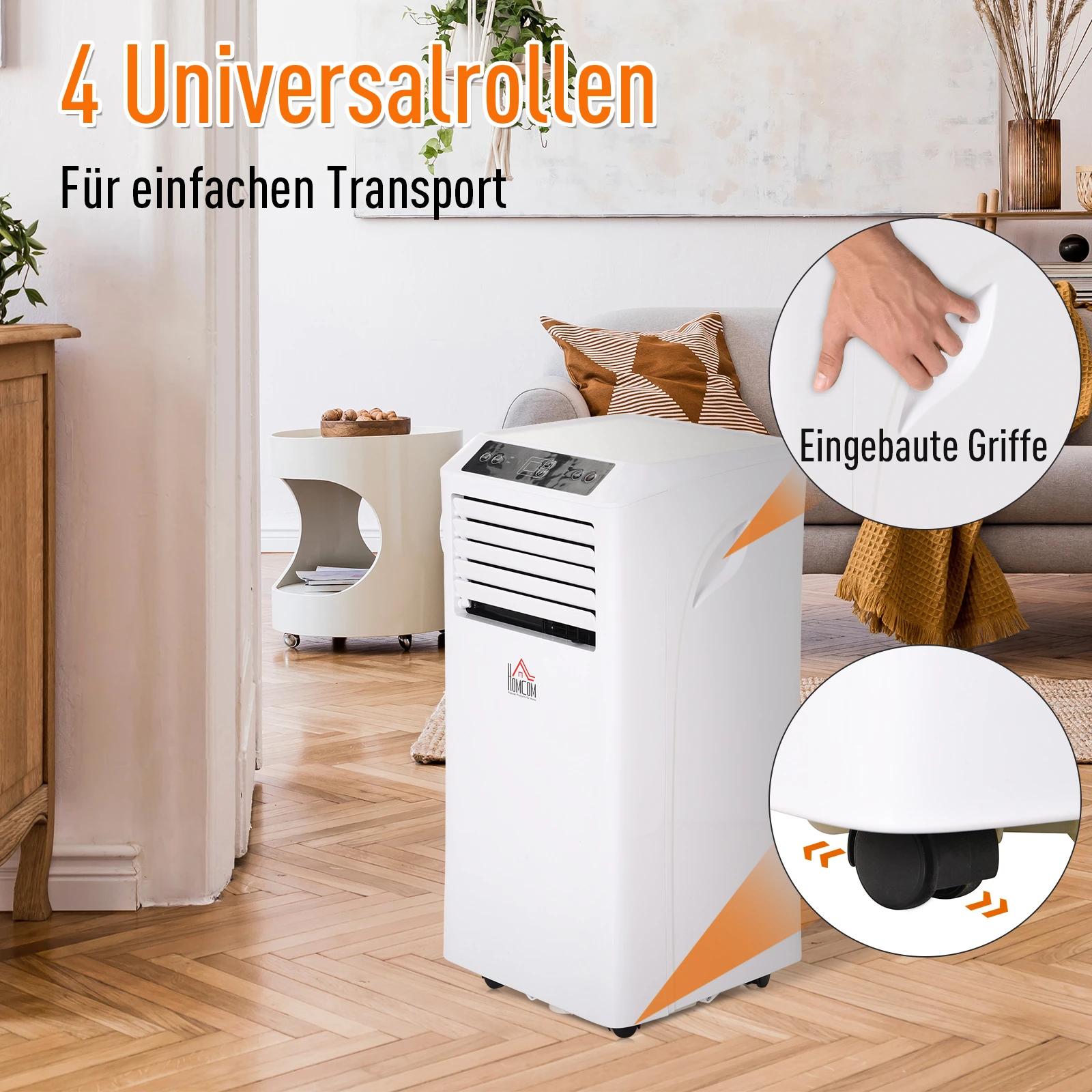 Mobiele airconditioning 3-in-1 airconditioner ontvochtiging 2,6 kW afstandsbediening ABS