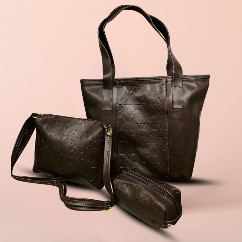 TRIO CARTERAS DE CUERO