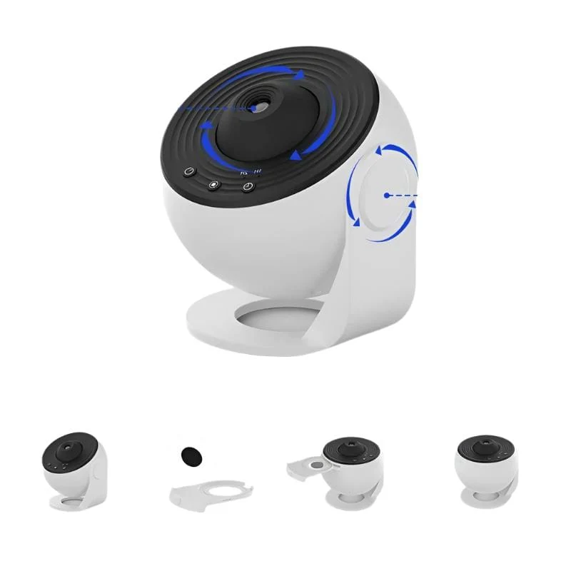 Galaxy Projector Night Light – 360° Rotating Starry Sky Planetarium Lamp