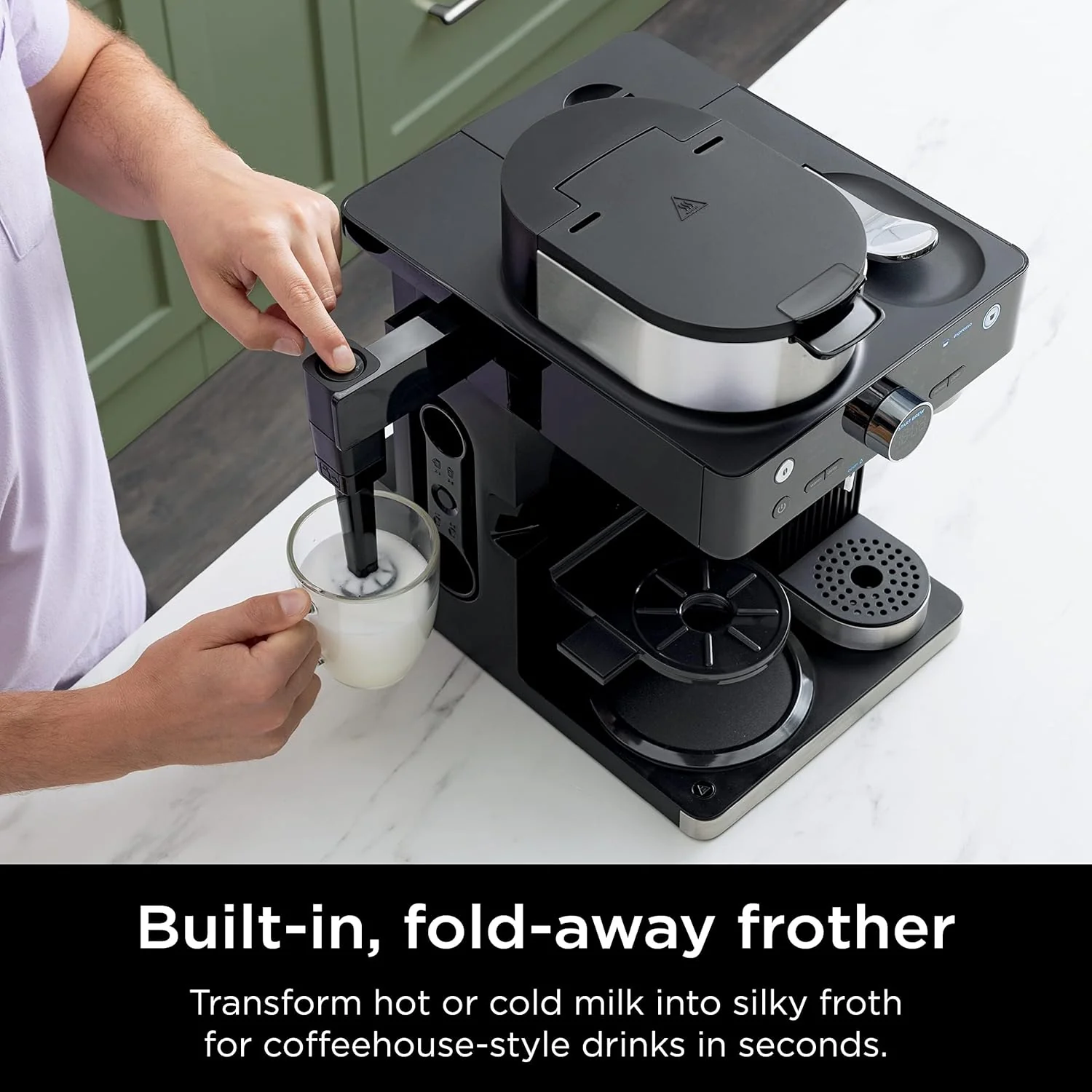 Ninja Espresso & Coffee Maker & Barista System, 3 Espresso Brew Styles