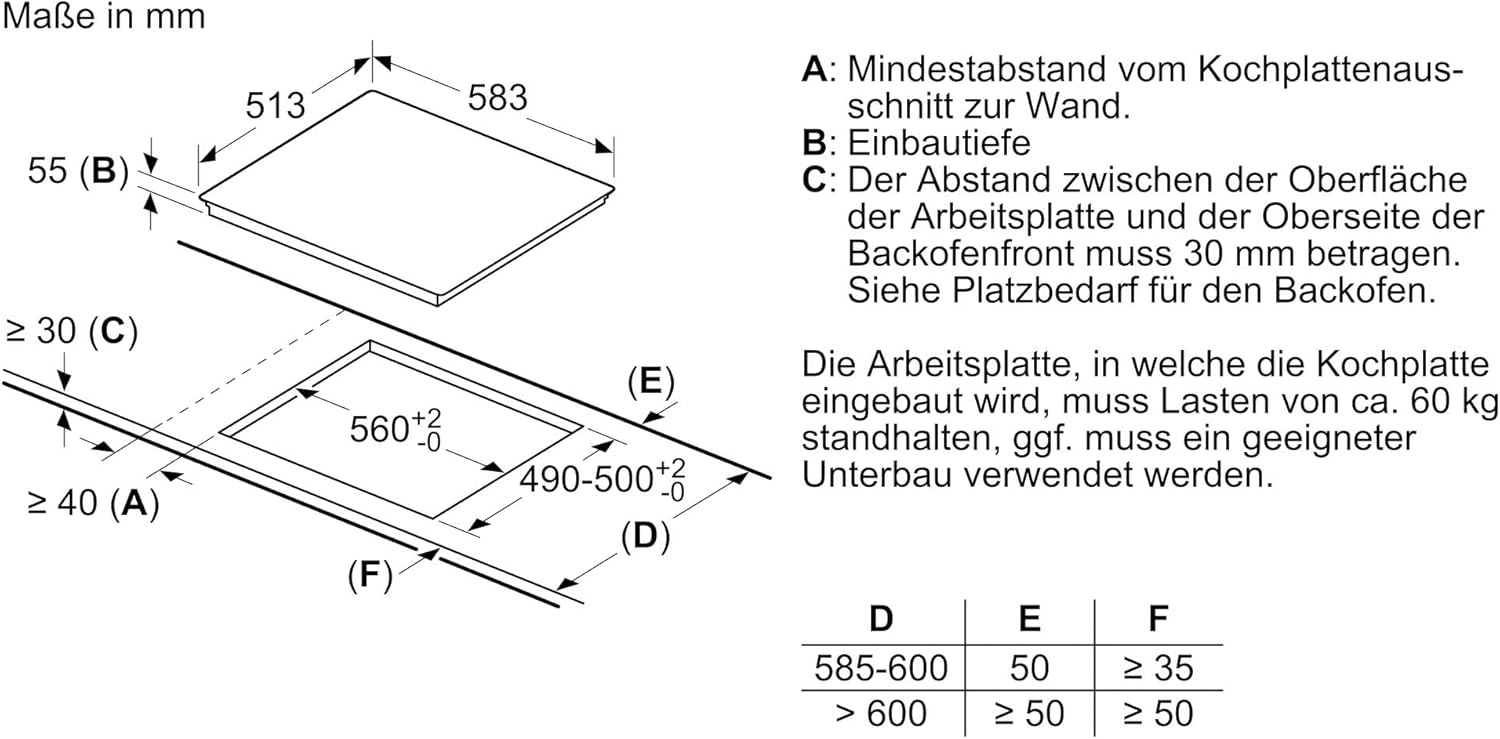 Siemens EQ522IA01, Einbauherd-Set, Bestehend aus HE517GBS4 Herd, 60 x 60 cm, 3D Heißluft, Selbstreinigung, Clip Auszug & EI645CFB6E Induktionskochfeld, Bräterzone, powerBoost, Edelstahl Rahmen