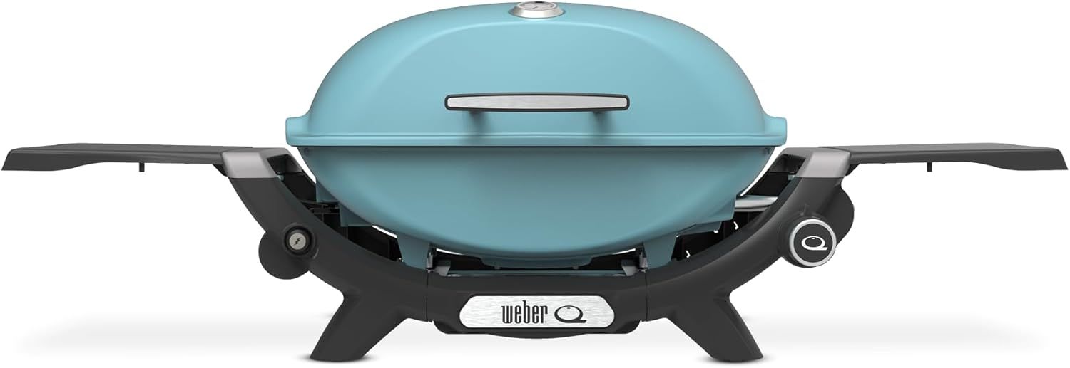 Weber Q2200N Premium Gas BBQ - 3rd Gen LPG in Sky Blue