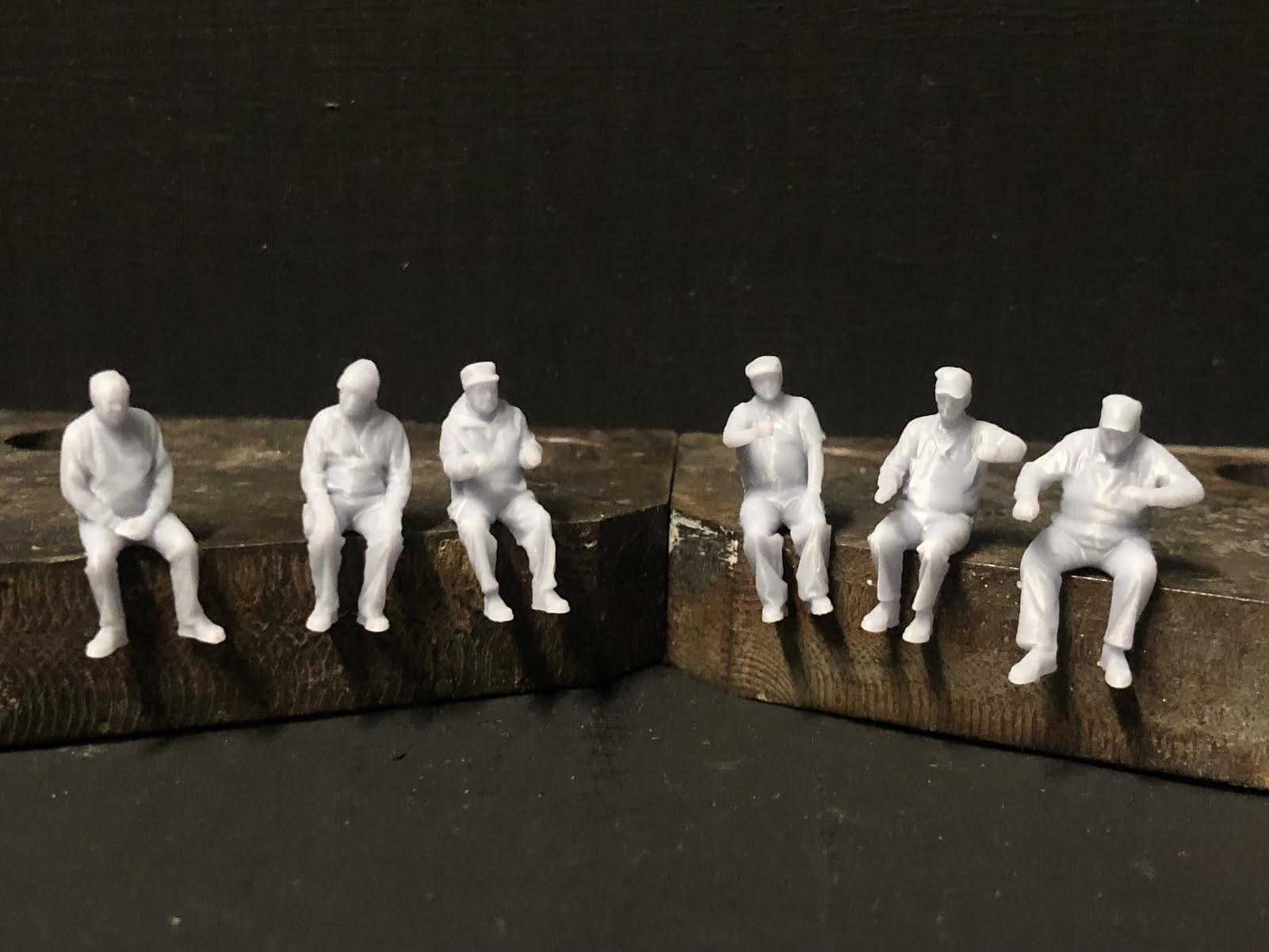 Loco crew Multi-Pack  - 6 figures (Version 4)  in assorted poses -3D scans  - OO9/OO/HO