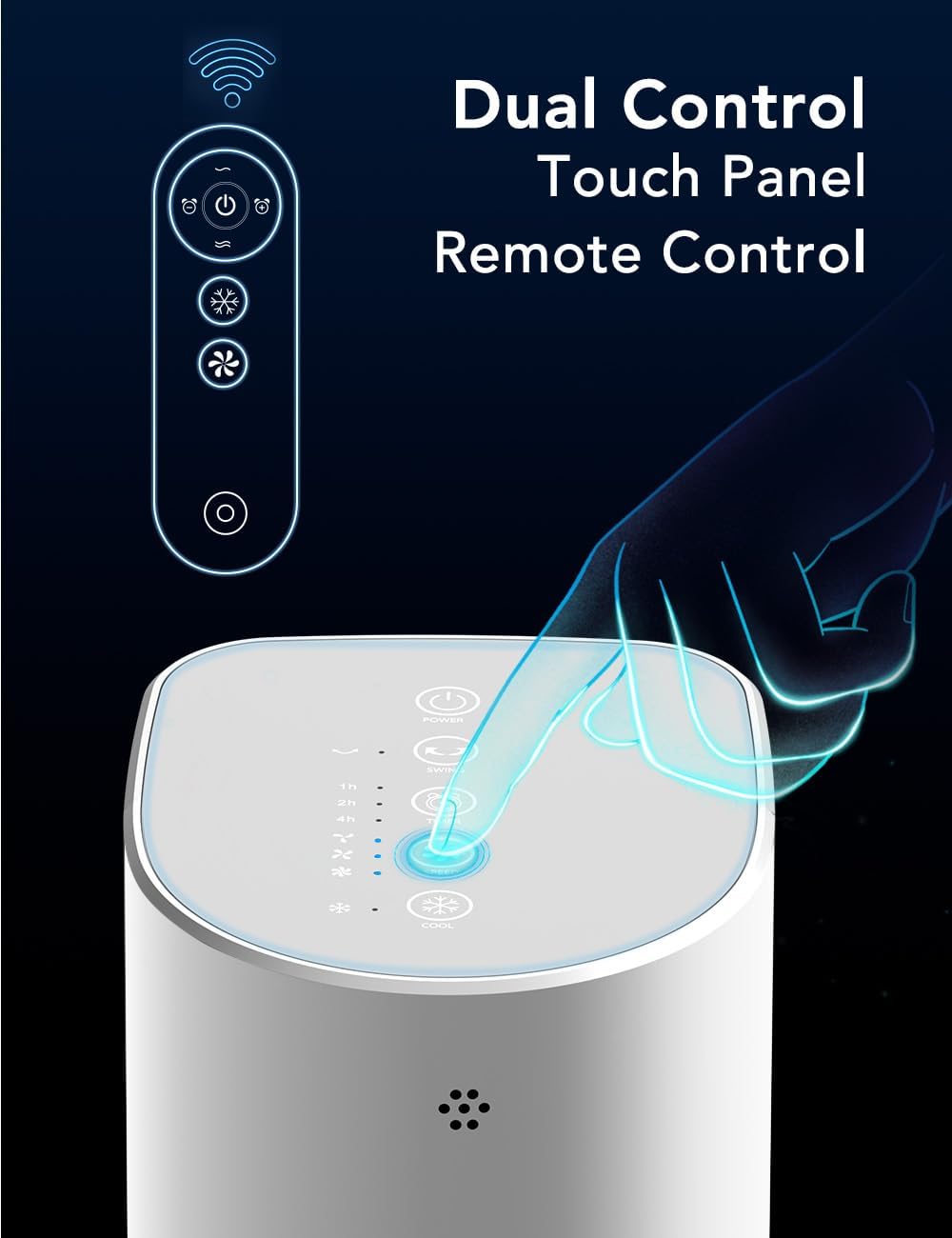 Fensterlose tragbare Klimaanlage, Smart Timer für Zimmer, Büro, Zuhause