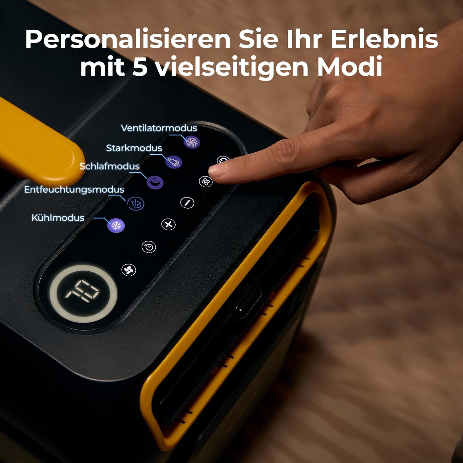 BougeRV Tragbare Klimaanlage für Camping, 3500 BTU Kühlen Mobile Klimaanlage, 10 Minuten Schnelle Kühlung, App-Steuerung, 5 Fach Funktion, R290 Gas, AC 100V-240V, für Zelt, Van