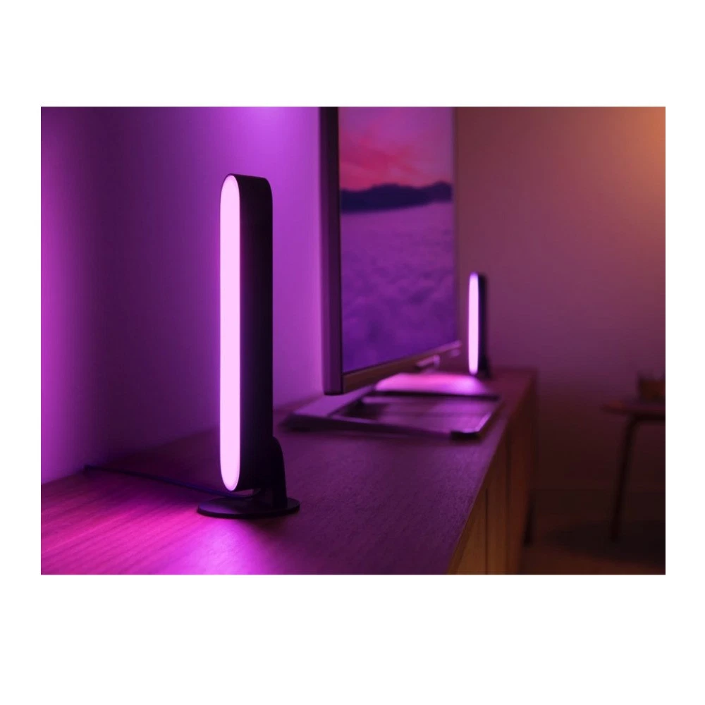 2025 Philips Hue Play White and Color Smart Light ?C 2-Pack Basisset Zwart