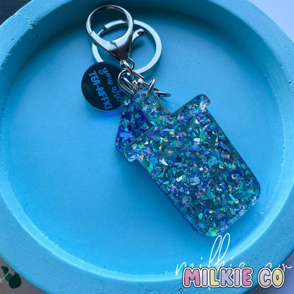 You are Tea-Riffic Keychain