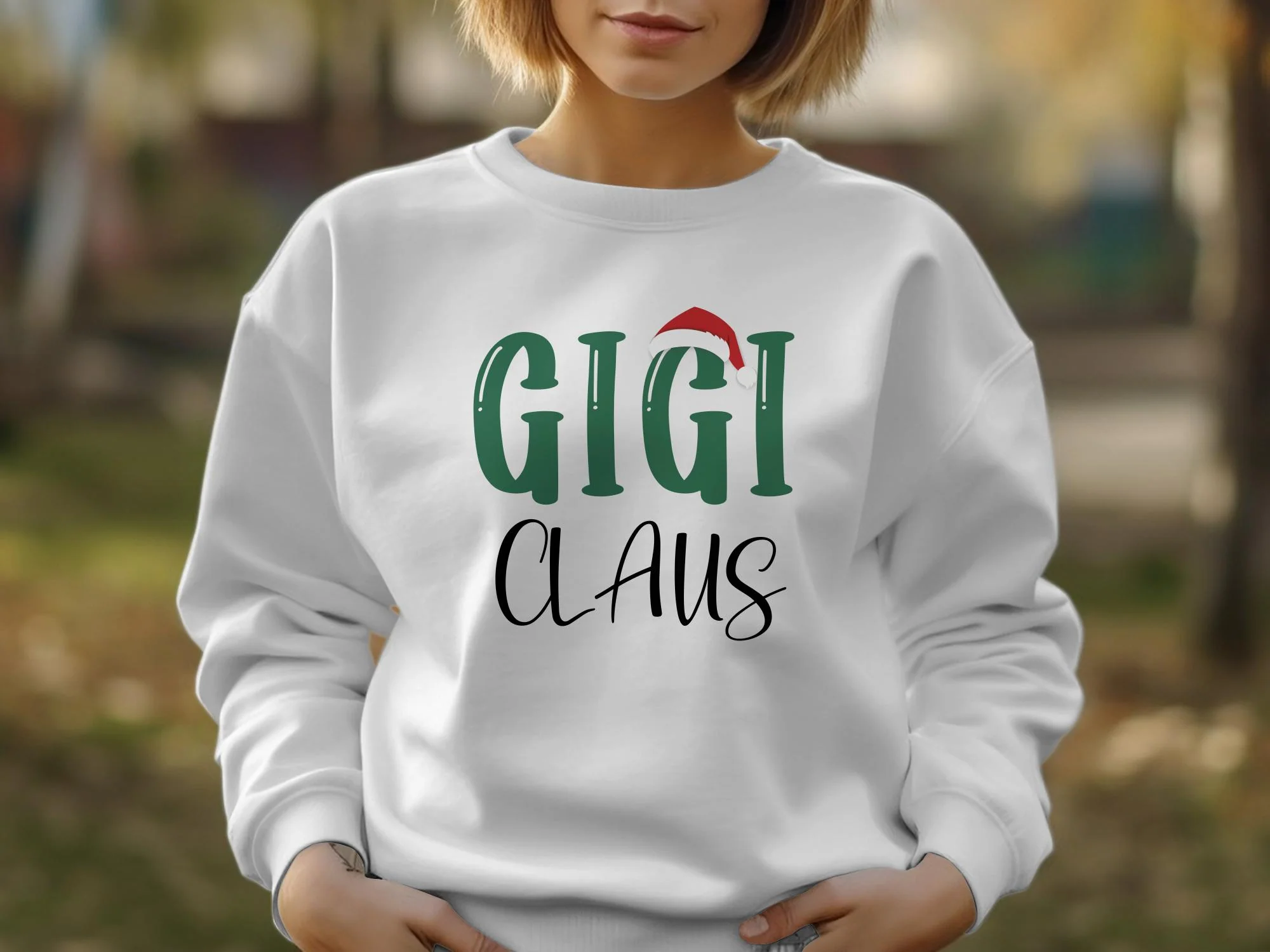 Gigi Claus Sweatshirt, Christmas Gigi Claus Comfort Colors shirt
