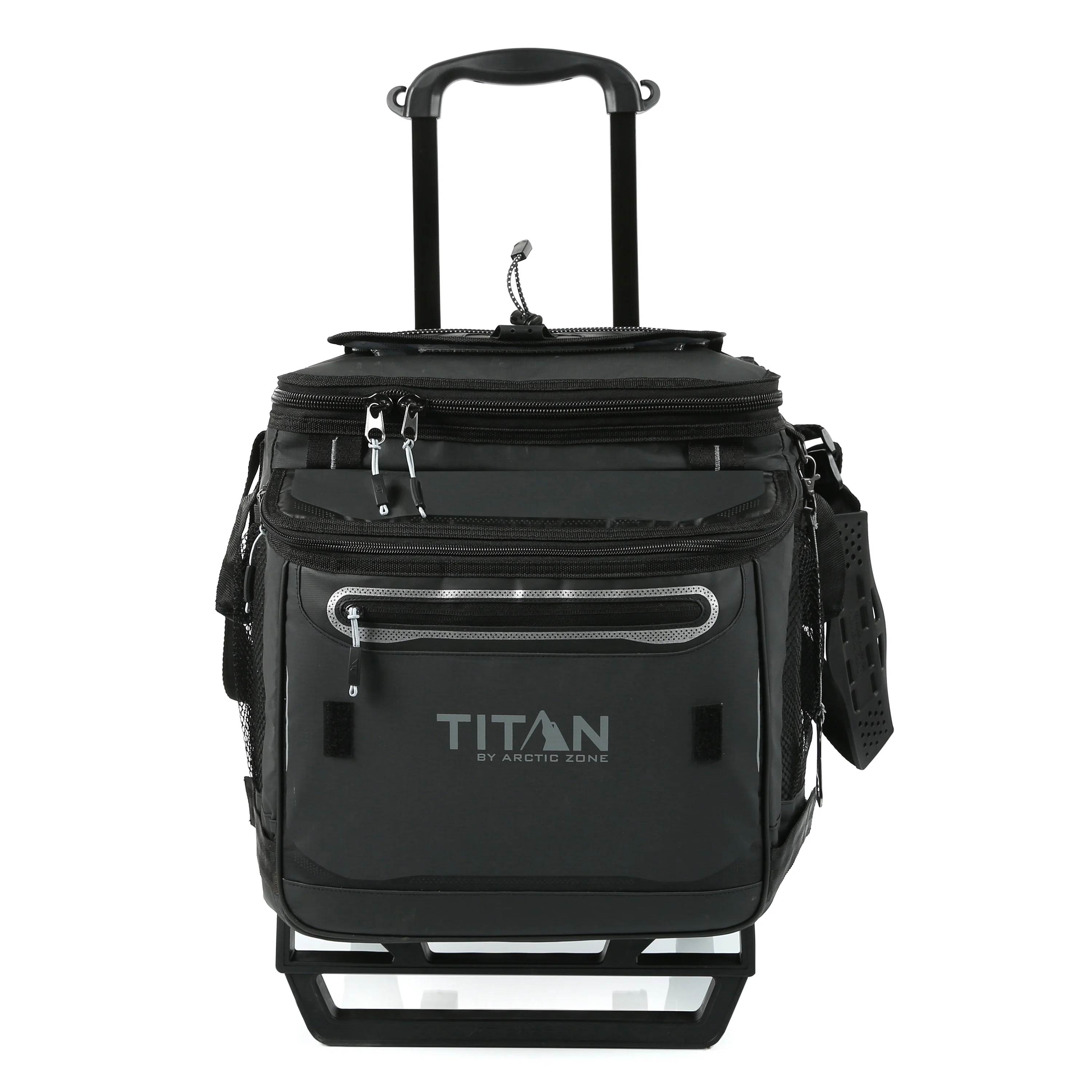 2025 Titan By Arctic Zone Opvouwbare Koelbox met Wielen, Capaciteit voor 60 Blikjes, Zwart