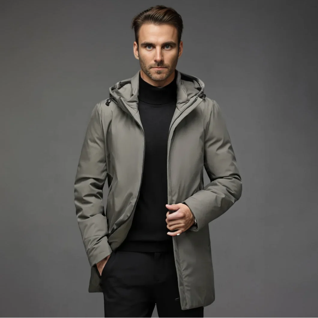 Winterparka f��r Herren | Warme Jacke mit Kapuze