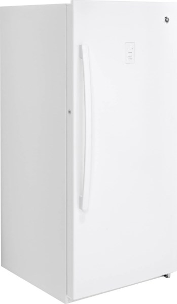GE 14.1 Cu. ft. White Frost-free Upright Freezer – FUF14DLRWW