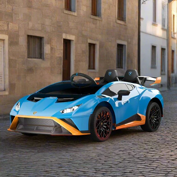 Lamborghini Huracan STO Drift 24V Children's Ride On Car With a parental controller  - Blue