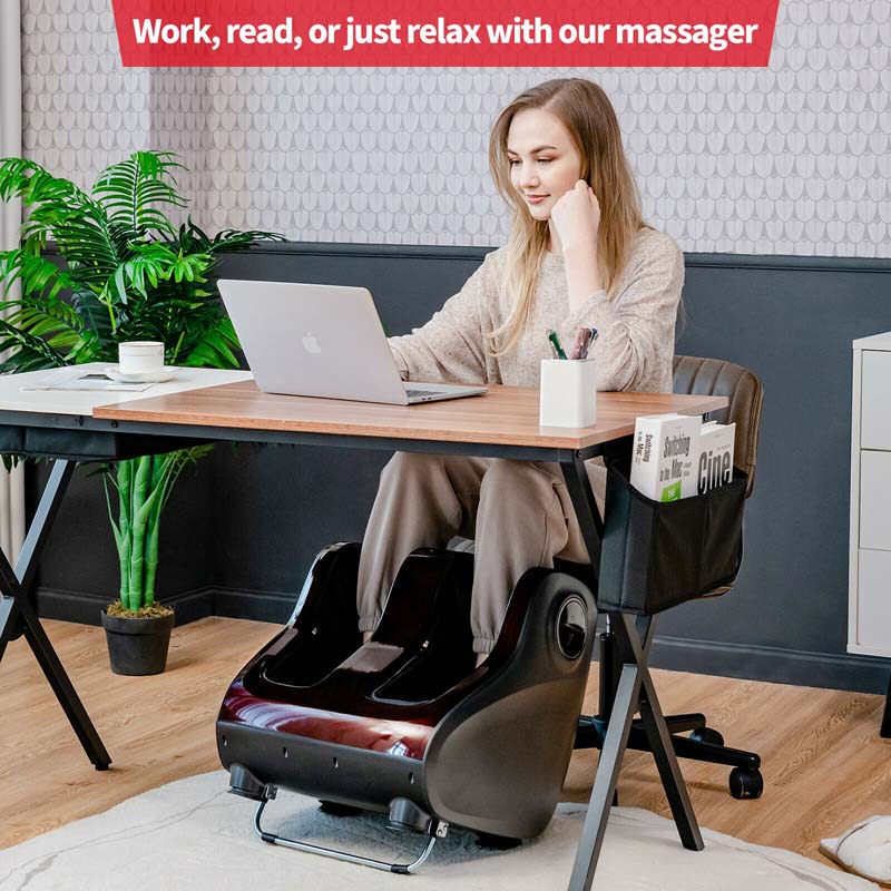 Foot Amp Calf Massager With Heat Amp Remote Shiatsu Kneading Electric Massage Machine With Adjustable Tilt Base Timer Lcd Screen