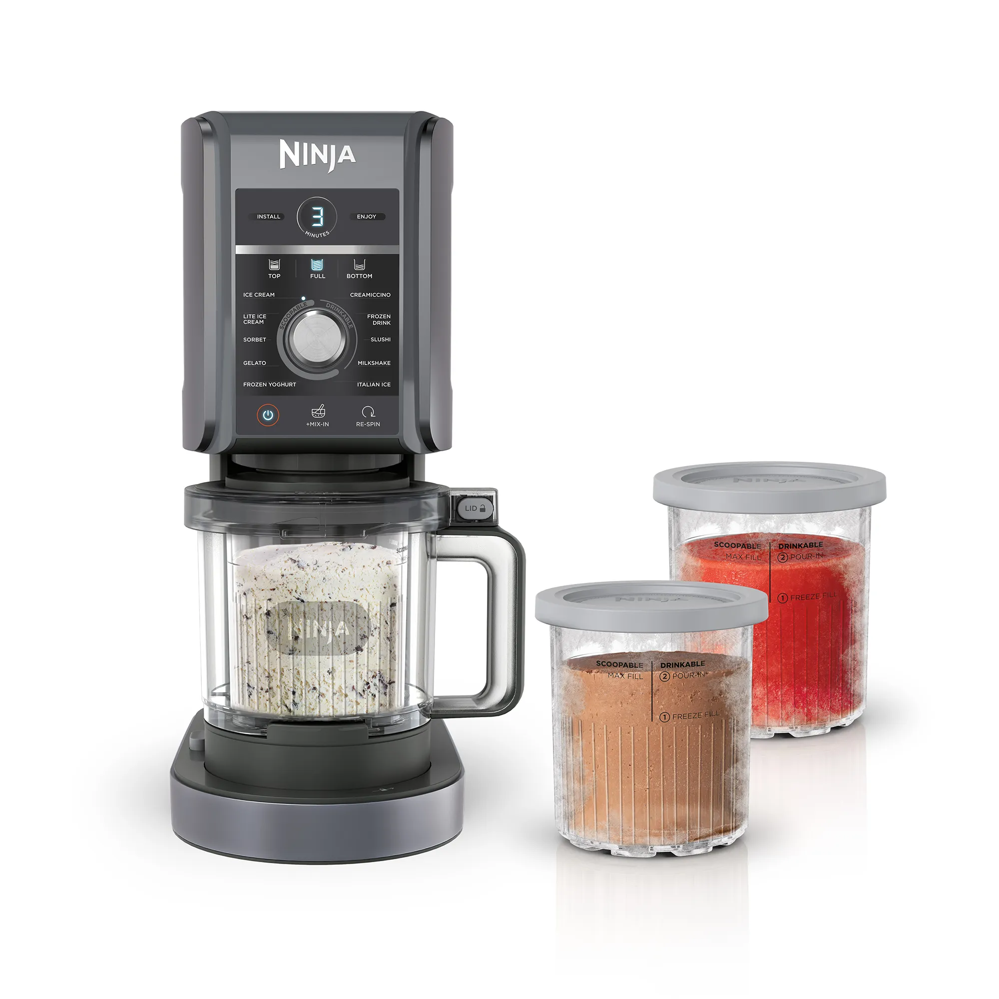 2025 Ninja CREAMi Deluxe 11-in-1 IJs- en Frozen Treat Maker