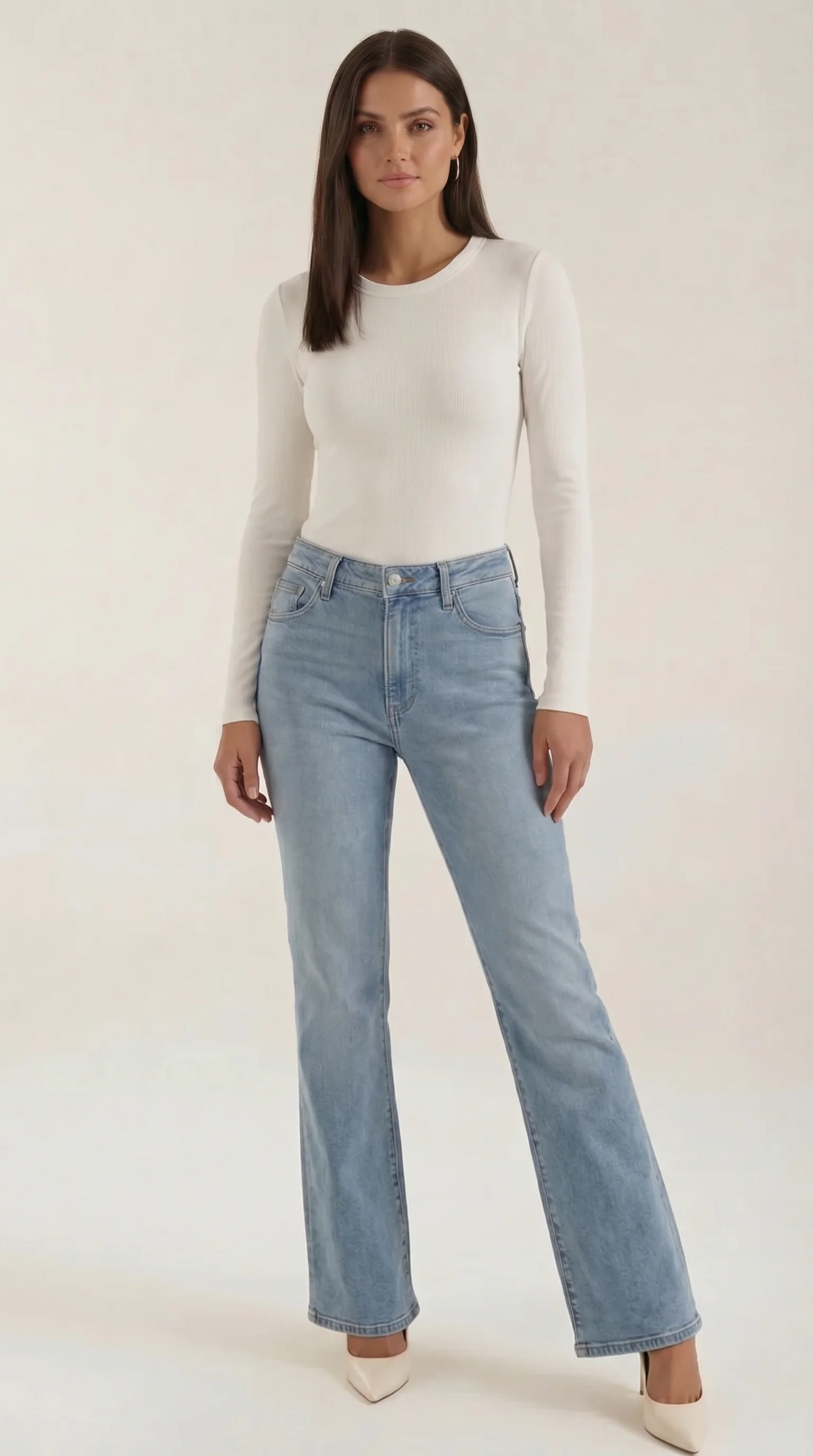 Langarmshirt mit gerippter Struktur