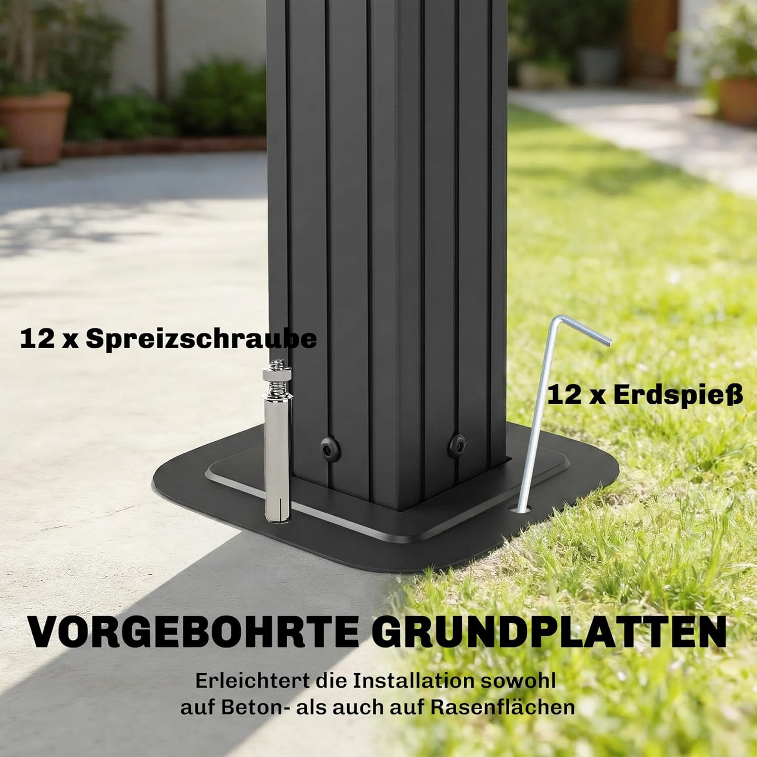 Outsunny Grillpavillon 2,5 x 1,5 m, Wasserdicht Grillüberdachung mit Doppeldach aus Polycarbonat Seitenregalen Aluminiumrahmen UV-Beständige Grill Pavillon Grillzelt für BBQ Garten Party Braun