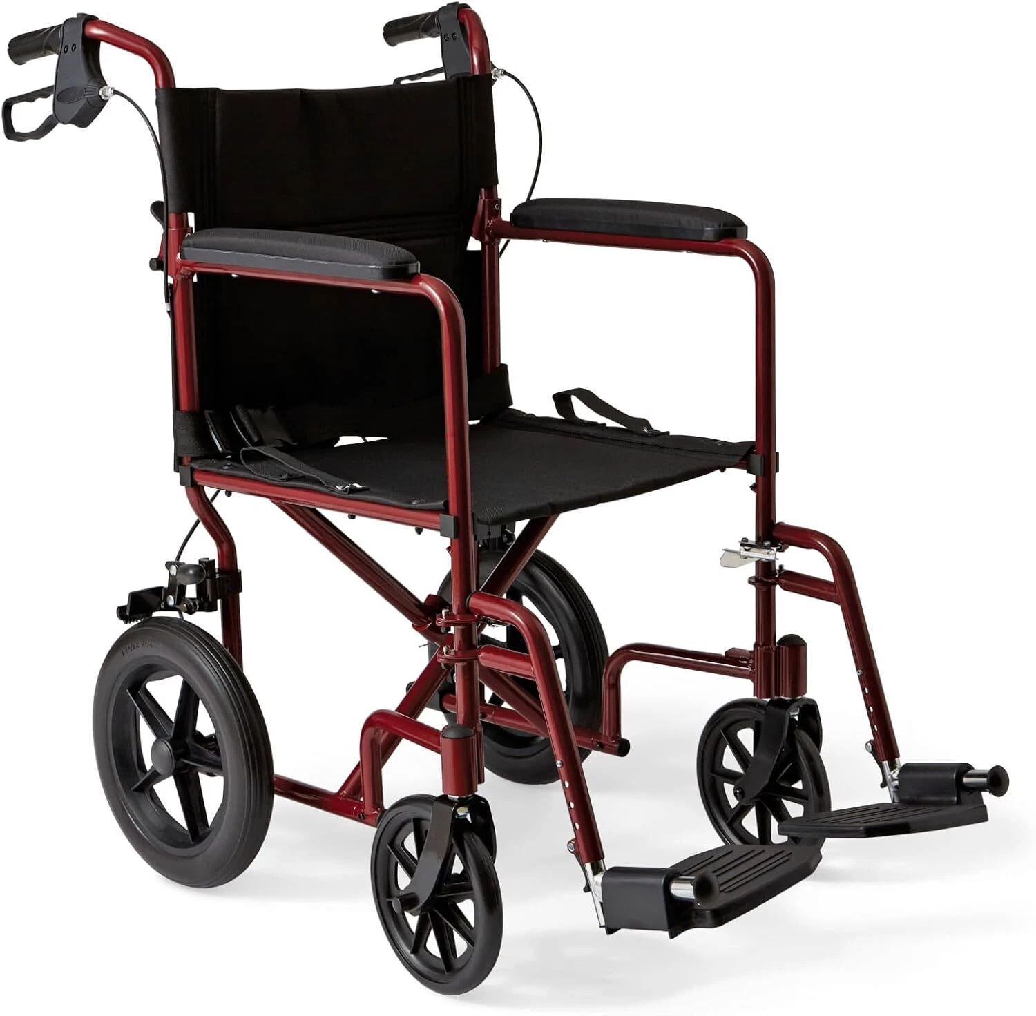 Lichtgewicht Opvouwbare Rolstoel met Handremmen en 12-Inch Wielen