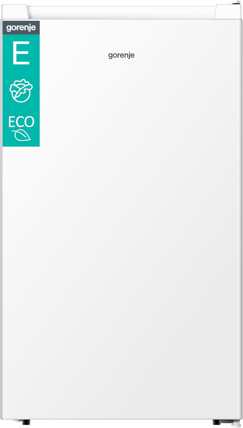Gorenje R39EPW4 Tischkühlschrank/Freistehend/EEK E / 40dB / 92 Liter/Gemüsefach/LED Beleuchtung/Türanschlag wechselbar/HxBxT: 84,2 x 47,5 x 44,8 cm/Weiß