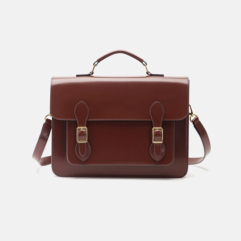 Classic Convertible Leather Backpack School Satchel
