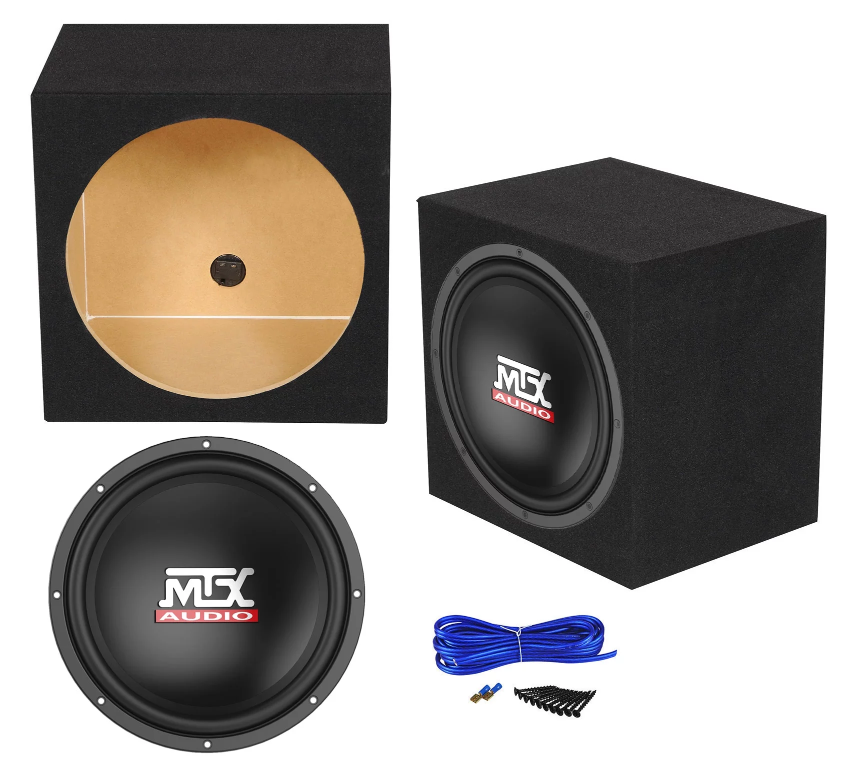 MTX Terminator TN12-02 12 inch Auto-Subwoofer, 400 Watt, met waterdichte behuizing