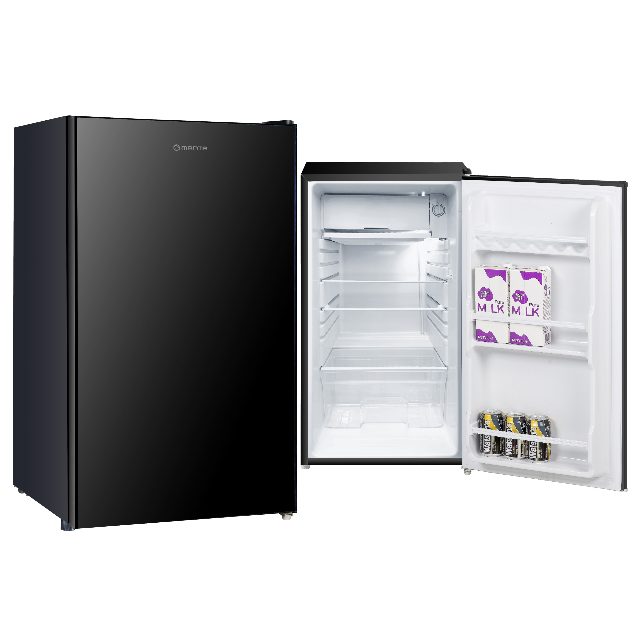 Lodówka mała chłodziarka mini zamrażarka hotelowa biurowa ŚWIATŁO 91l. 83cm