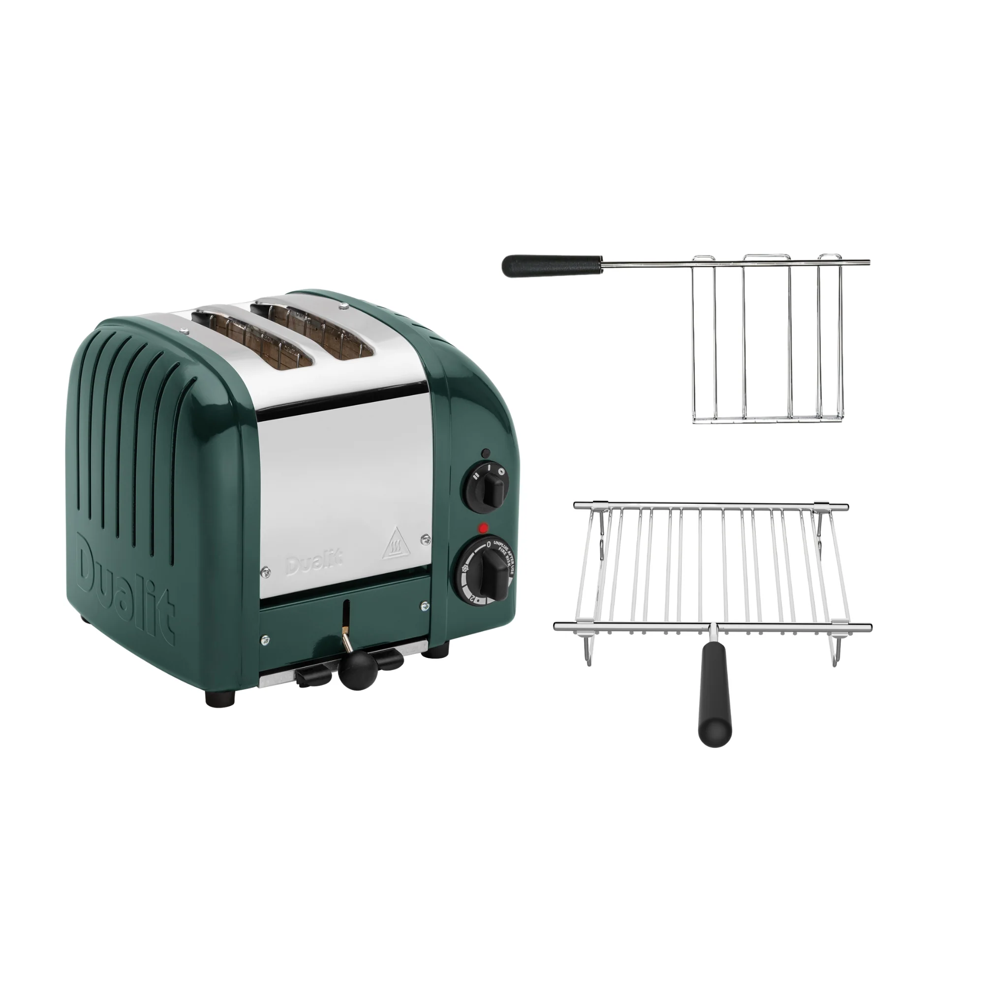 2025 Dualit Toaster Set 2 �C 2-sleuf Broodrooster met Broodjeshouder en Sandwich Tang