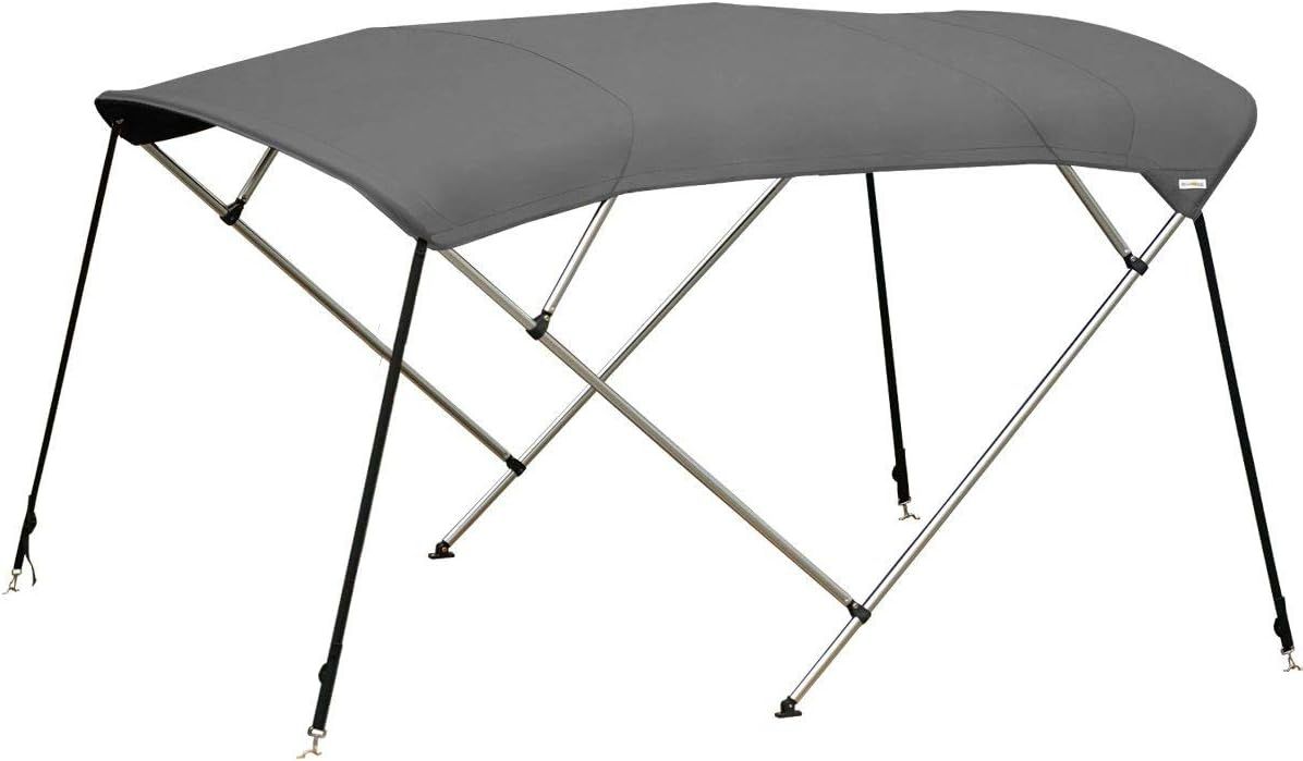 Oceansouth Grey 4-Bow Bimini Top, Width 1.7m to 1.9m