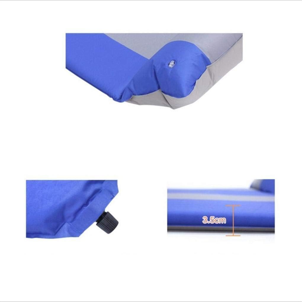 Strandmatte, Verdickung Outdoor Camping Pad Matte Zelt Verbreitertes Camping Zelt, Automatisch aufblasbares Kissen Doppel Matratze Pad, Blue