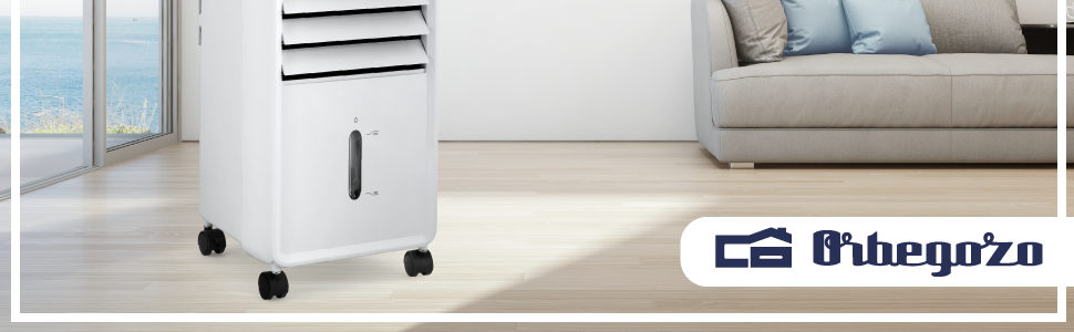 climatizador, ventilador humidificador, humidificador portatil, aire acondicionado portatil orbegozo