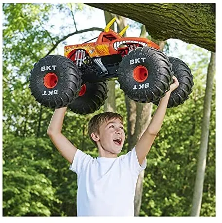 Monster Jam, Official Mega Grave Digger All-Terrain Remote Control Monster Truck with Lights  sgtnighsdesigns