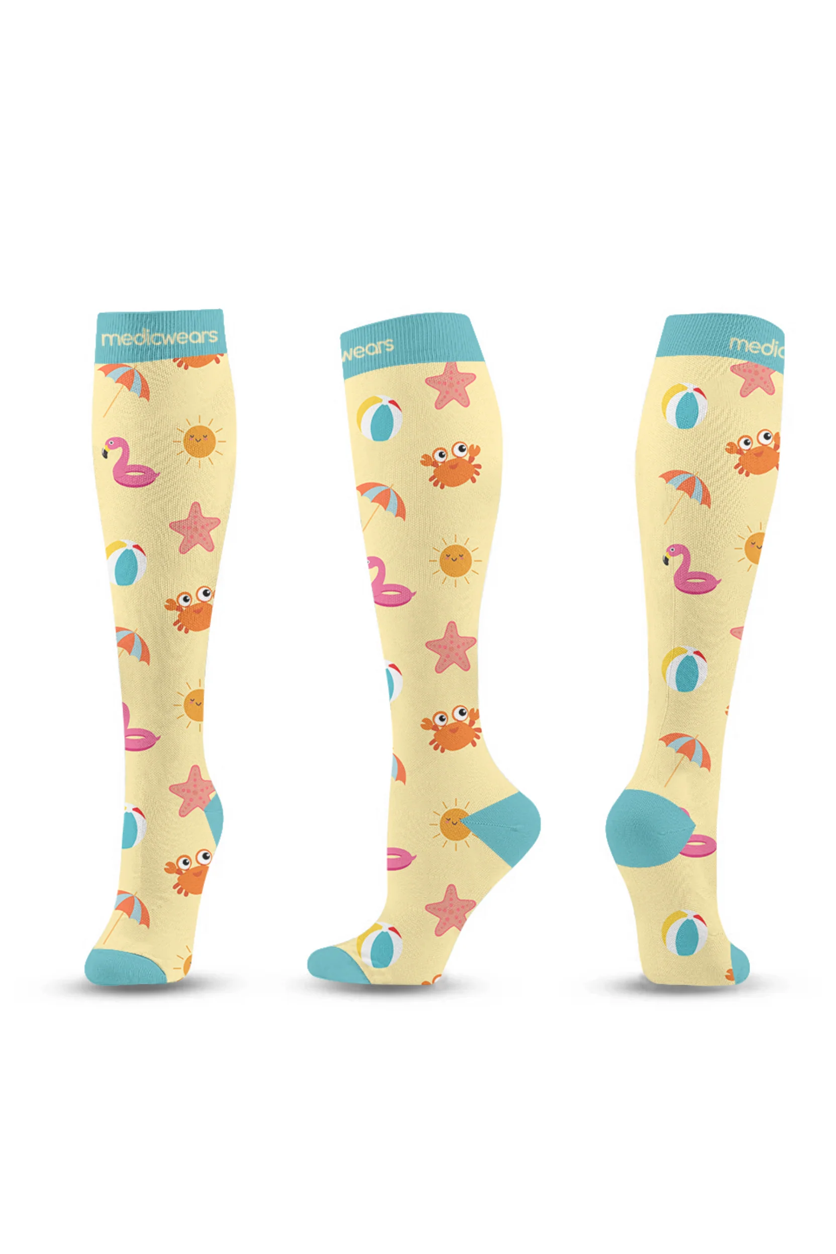 Beachy Day Compression Socks