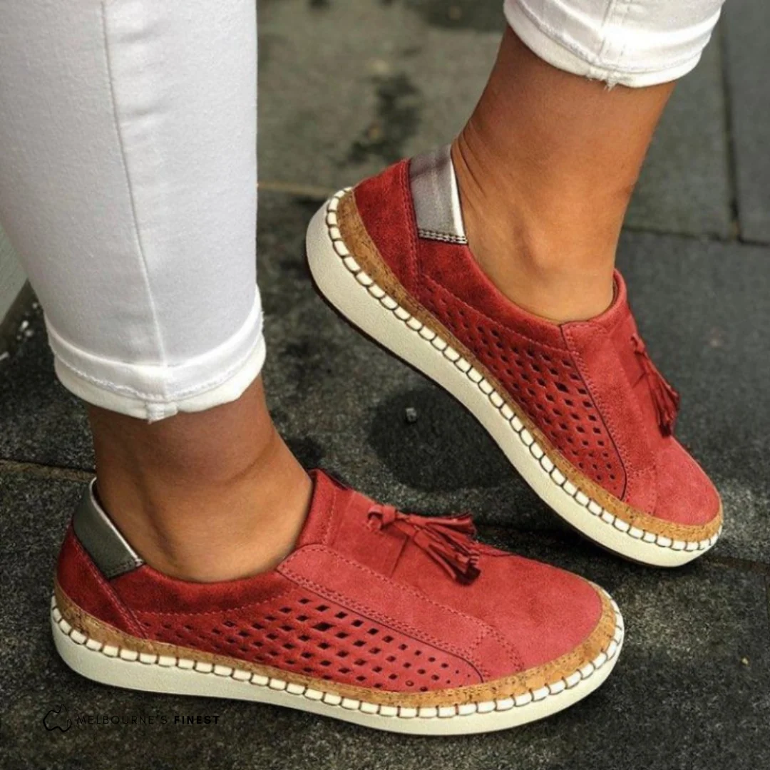 Orthop?dische Slip-On-Schuhe mit Fu?gew?lbest��tze