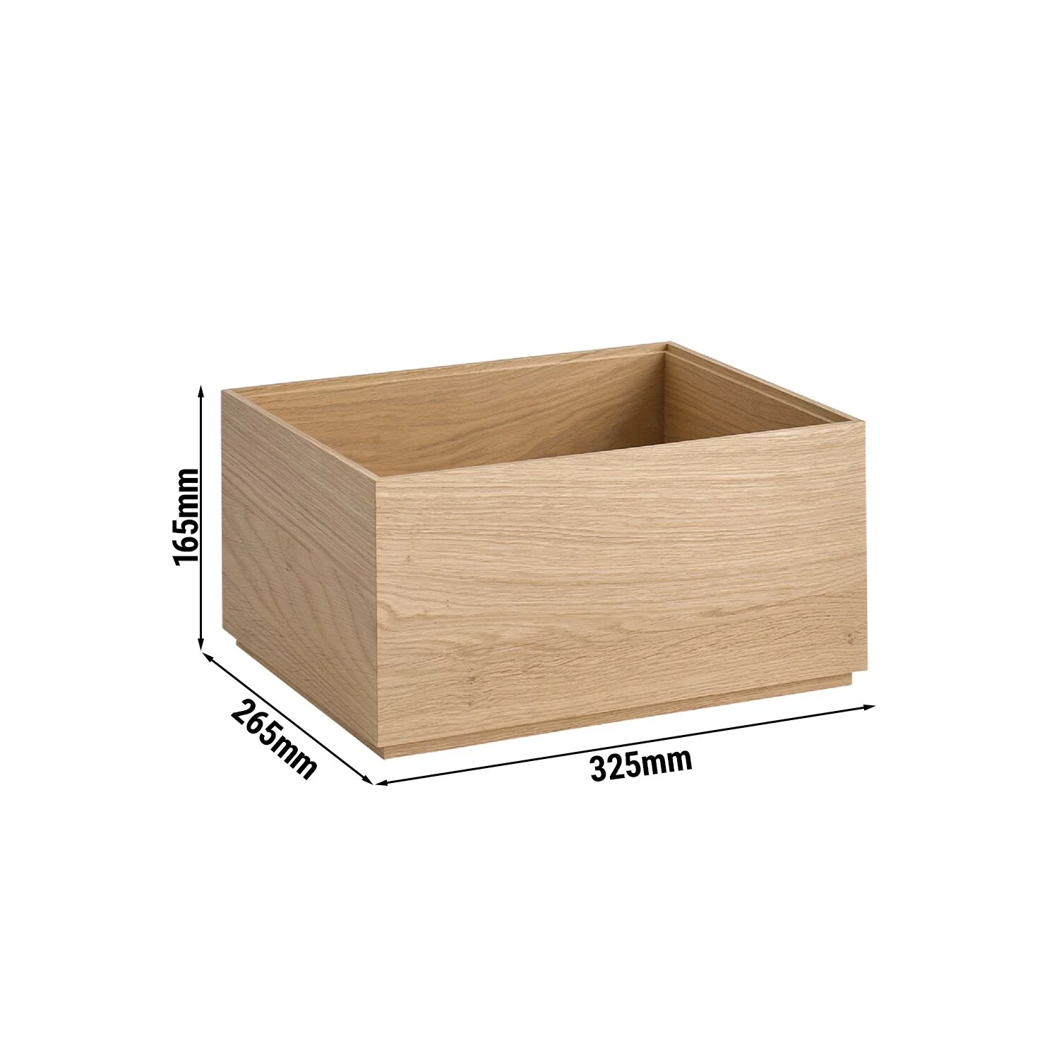 Trekasse - VALO - i eik (oljet) - GN 1/2 - H?yde: 165 mm