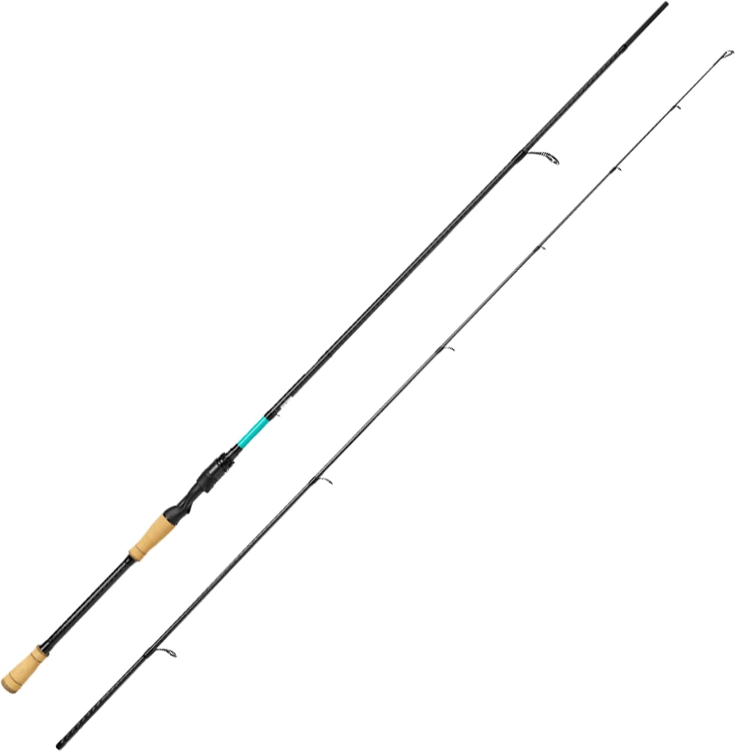 Fishing-King Tackle Zielfisch Forelle Angelset | Spinnrute 1,90 m und 2-10 g | Spinnrolle 1000 mit Schnur | Box, Köder und viel Zubehör