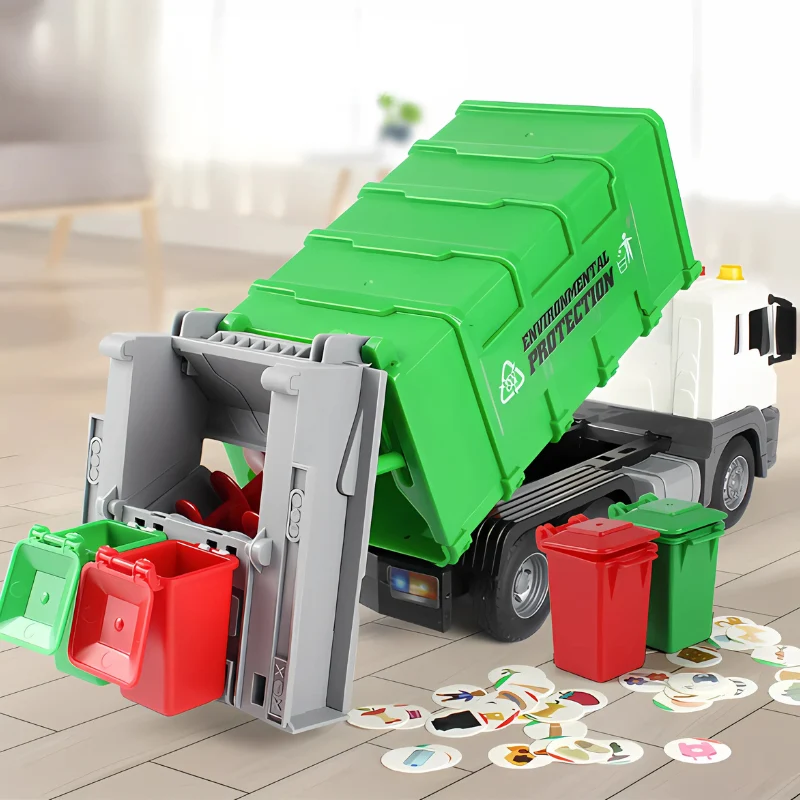 Lernspielzeug f��r Kinder: Interaktiver, umweltfreundlicher M��llwagen f��r Kinder