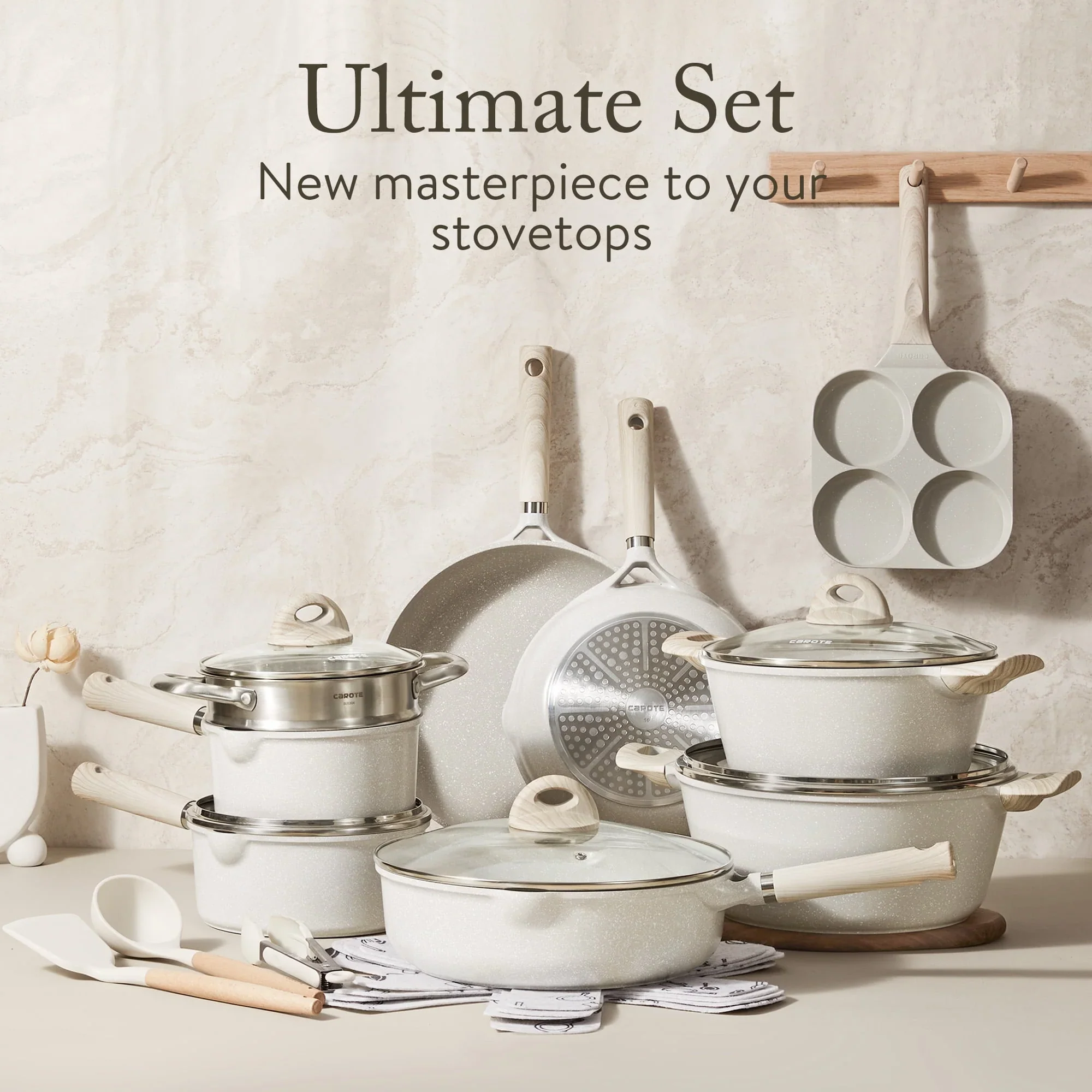 Carote Induction Kitchen Cookware Sets