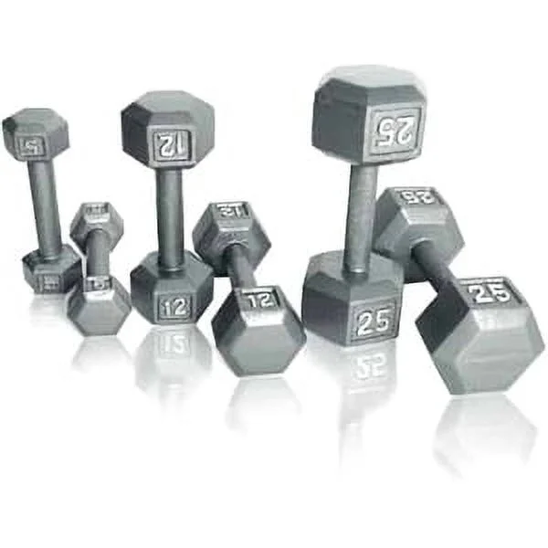 CAP Barbell 85 lb gietijzeren hexagonale dumbbell, los verkocht