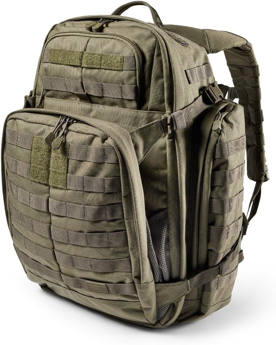 5.11 - Militärischer Taktischer Rucksack - 55L - MoRush 72 - Wasserdicht - ROBUST - Wandern - Trekking - Einsatz - 25 Fächer - Fach für Trinksystem - Reiserucksack Herren Damen