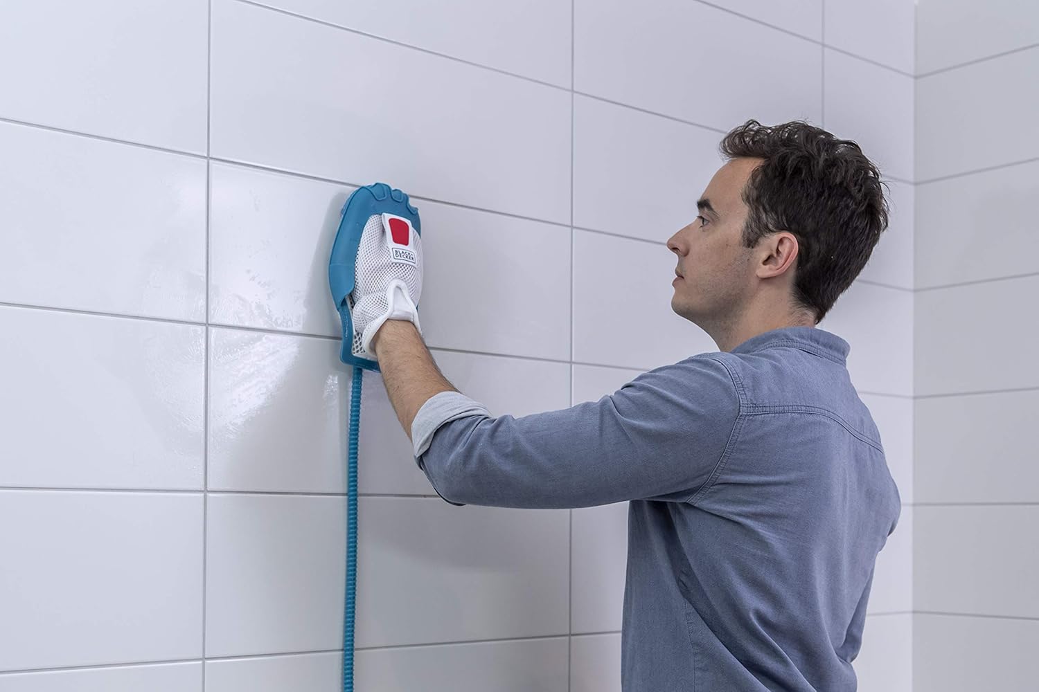 Black+Decker 15-in-1 Dampfbesen Steam-mop (mit Steamitt Dampfhandschuh zur Oberflchenreinigung, AutoSelect für richtige Menge Dampf, 180° drehbarer Reinigungsfu, inkl. 15-tlg Zubehr)