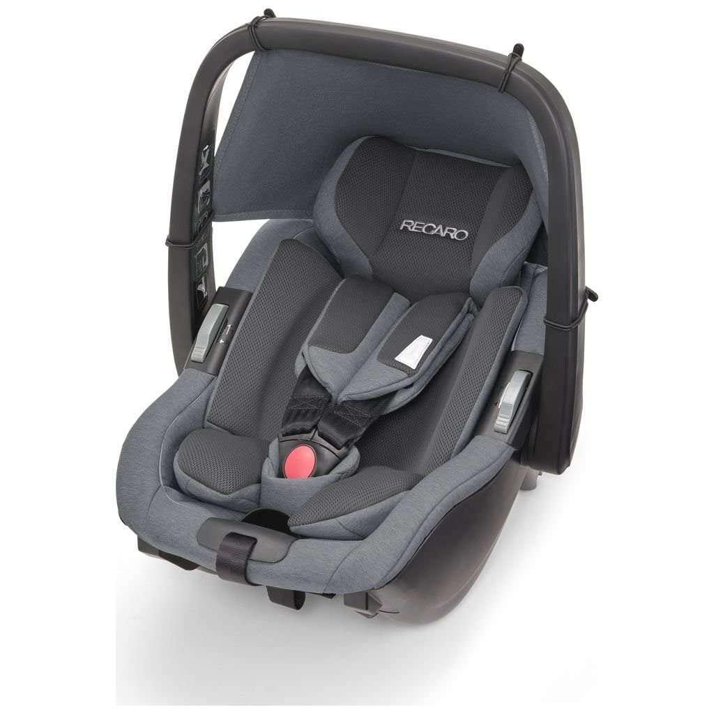 Recaro kinderautostoel Salia Elite incl. babyautostoel (gewicht 2,9 kg), 360 graden draaibaar, I-Size, 0-18 kg, 40-105 cm, max. 4 jaar, met visuele indicatoren, Prime Silent Grey