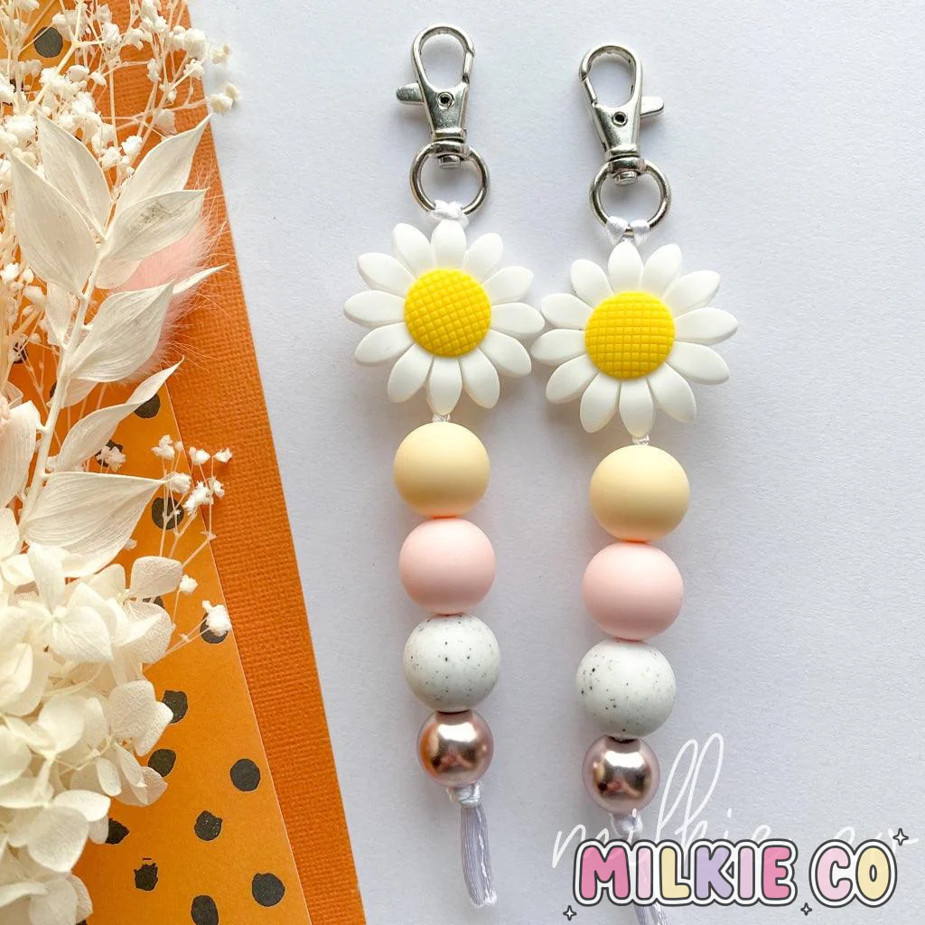 Blossom Beaded Keychain
