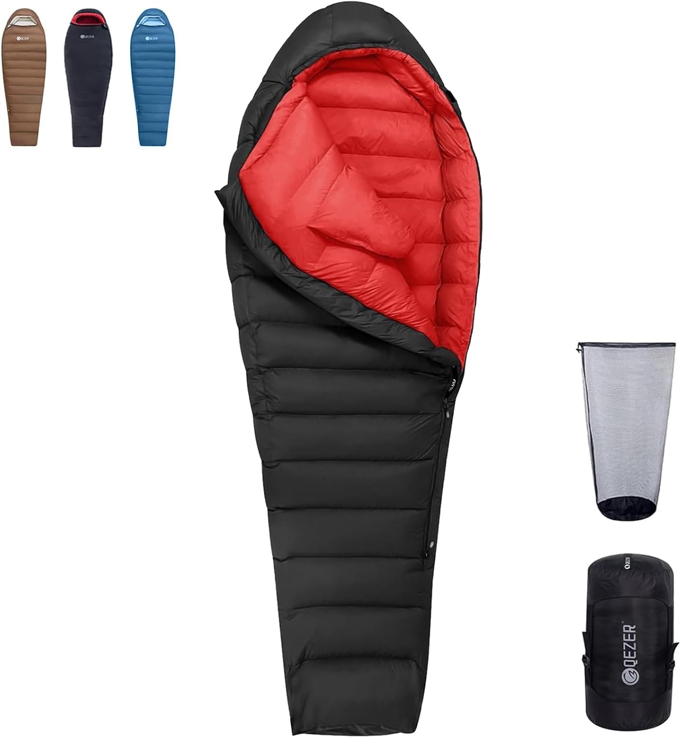 Winter Sleeping Bag for Adults,Lightweight Down Sleeping Bag [1260g/1560g ] 0°C bis -20°C for 4 Season Backpacking,Hiking,Camping and Mountaineering Outdoor with 660 FP Duck Down