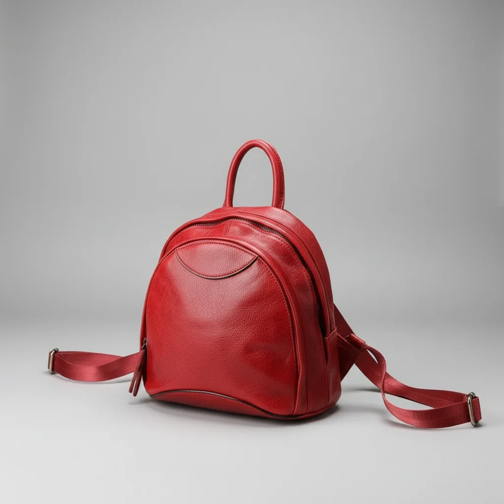 Small Ladies Leather Backpack Purse Rucksack Bag For Women