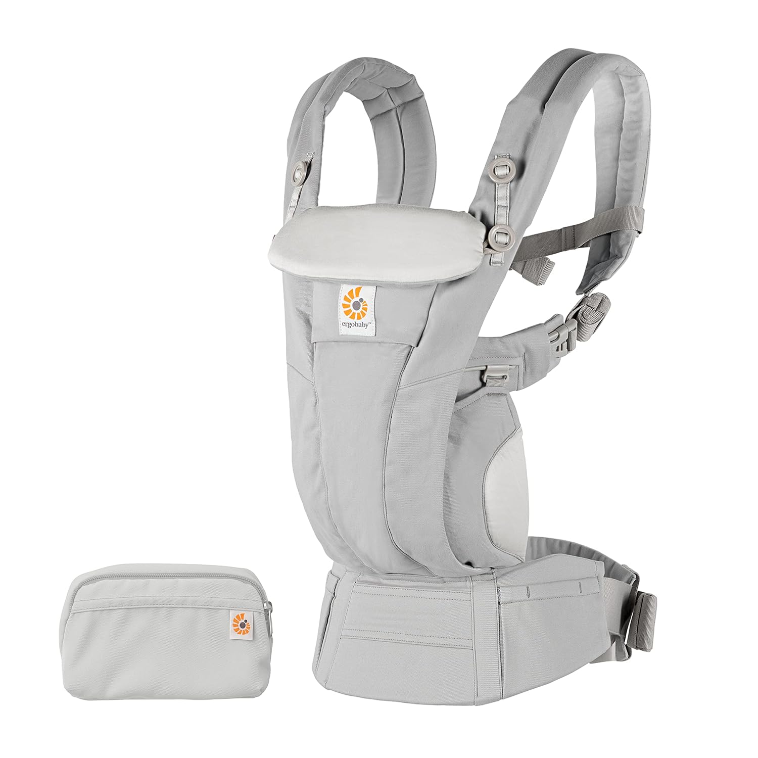 Ergobaby Omni Breeze Babytrage für Neugeborene ab Geburt bis 20kg, 4 Positionen SoftFlex Mesh Ergonomische Babybauchtrage Rückentrage Baby-Tragetasche, Natural Beige
